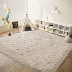 6x9 Area Rug for Living Room: Fluffy Shag Soft Washable Rugs Large Fuzzy Plush Indoor Carpet for Bedroom Nursery Playroom Kids Girls Boys Room (Camel, 6'x9')