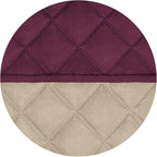 PureFit Reversible Quilted Sofa Cover, Water Resistant Slipcover Furniture Protector, Washable Couch Cover with Non Slip and Elastic Straps for Kids, Dogs, Pets (XX Large, Wine/Beige)