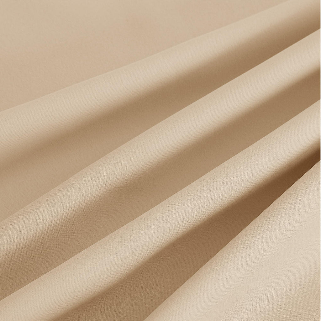 NICETOWN Biscotti Beige Light Blinds - Microfiber Grommet Thermal Insulated Shades for Kid's Room, Yard, Boys Room, Girls Room, Nursery - Lightweight, 1 Pair, W52 x L95