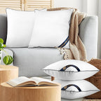 Utopia Bedding Throw Pillow Inserts (Pack of 4, White), 20 x 20 Inches Decorative Indoor Pillows for Sofa, Bed, Couch, Cushion Sham Stuffer