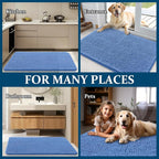 OLANLY Dog Door Mat for Muddy Paws 34x21, Super Absorbent Chenille Mud Mat