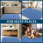 OLANLY Dog Door Mat for Muddy Paws 44x32, Super Absorbent Chenille Mud Mat