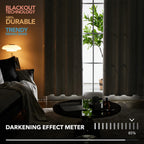 Deconovo Living Room Curtains 72 Inches Long, Blackout Curtains for Bedroom