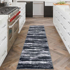 Lansny Abstract Washable 2x6 Runner Rug Non Slip Runners for Hallway