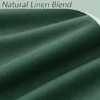 Guken 100% Blackout Curtains 120 Inch Length 2 Panels Set for Living Room Bedroom Back Tab Thermal Insulated Black Out Linen Drapes Room Darkening Window Curtains 52 Inches Width