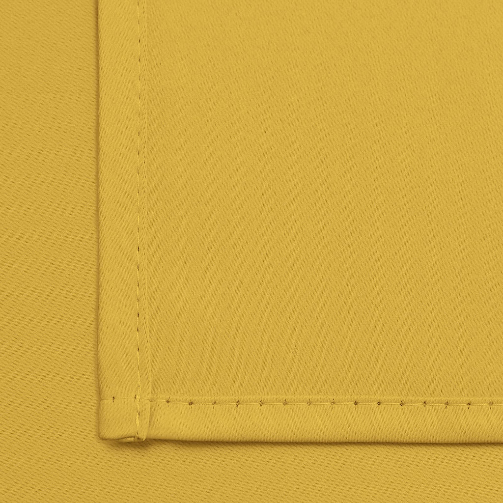 Yakamok Blackout Curtains 38x54 inch Mustard Yellow Thermal Drapes-Bedroom
