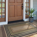 Lahome Enfys Modern Geometric Easy Jute Entryway Rug, 3x5 Washable Farmhouse Kitchen Rugs for Bedroom, Contemporary Non Slip Non Shedding Woven Carpet for Living Room