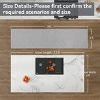 YDKGL Boho 2x8 ft Runners for Hallways Extra Long Woven Washable Kitchen Runner Mat Rugs Non Slip, Soft Entryway Laundry Hall Floor Runner Carpet for Indoor Backdoor Bedroom Hallway Living Room, Gray