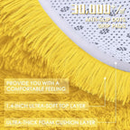 OLANLY 2x4 Machine Washable Runner Rugs for Hallway, Soft Fluffy Shaggy Bedside Rugs for Bedroom, Living Room, Indoor Floor Carpet for Kids Girls and Boys, Nursery Rooms, Home Decor Aesthetic, Yellow