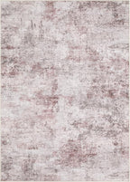 UERMEI 9x12 Area Rug Living Room Rugs - Washable Neutral Modern Abstract Soft Thin Large Rug Indoor Floor No Slip Rug Carpet for Bedroom Under Dining Table Home Office Decor - Pink