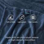 Bedsure GentleSoft Fleece Bed Blankets Full Size Mineral Blue - Soft Lightweight Plush Fuzzy Cozy Luxury Blanket Microfiber, 84x90 inches