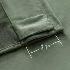 MIULEE Sage Green Velvet Curtains 52x72 inches Luxury Blackout Curtains