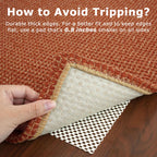 KOZYFLY Extra Long Runners for Hallways 3x14 ft Washable Kitchen Runner Non Slip Rubber Backed Hallway Rug Cotton Entryway Runner Rug Floor Carpet for Indoor Hall, Kitchen, Stair, Orange/Tan