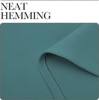NICETOWN Patio Glass Door Panels - Blackout Curtains for Bedroom/Living Room, Privacy Panel Drapes for Dining Room and Guest Room (Sea Teal, 42 inches Wide x 90 inches Long, 1 Pair)
