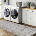 Kitchen Runner Rug 2x12 Runners Rug for Hallways Non-Slip,Long Abstract Rug Runners,Stain Resistant Soft Washable 12 ft Runner Rugs,Ultra-Thin Carpet for Entryway,Dining,Laundry Room