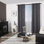 Deconovo Living Room Curtains 84 Inches Long, Blackout Curtains for Bedroom