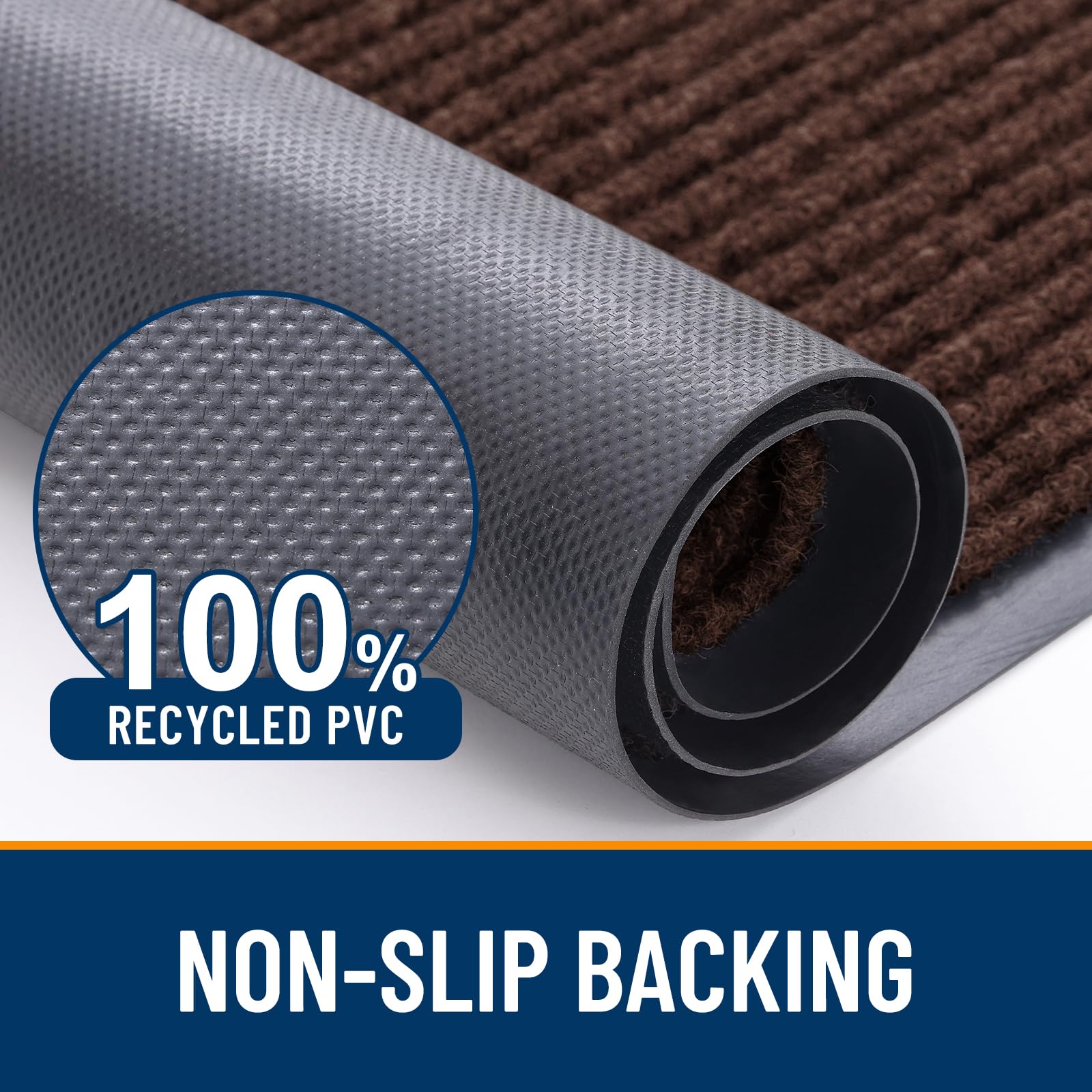 OLANLY Front Door Mat 47x32, Waterproof Heavy-Duty Indoor Outdoor Doormat