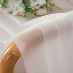 OVZME Ivory Sheer Curtains 78 Inches Long 2 Panels - Soft Light Filtering Window Sheer Panels for Living Room/Bedroom, Top Dual Rod Pocket, 1 Pair, Each 42Wx78L Inches