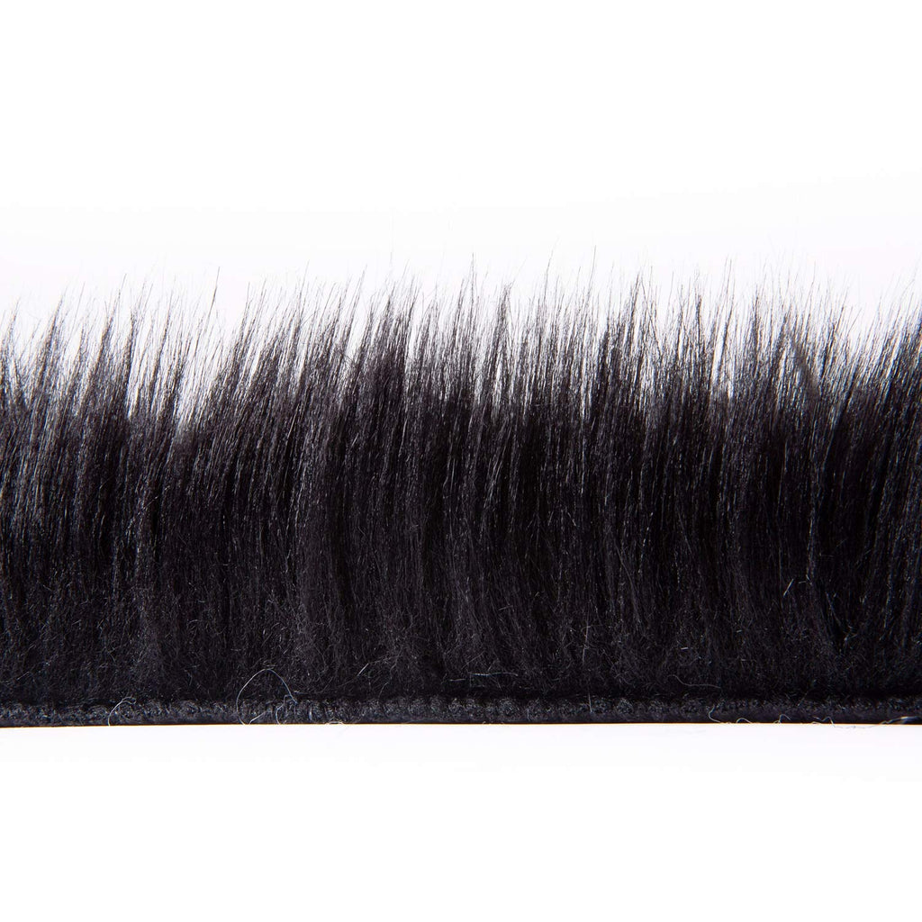 Ashler Faux Fur Rug, Black Area Rugs, Fluffy Sheepskin Fur Rug, Fuzzy Ultra Soft 2 x 6 Ft Rugs, Machine Washable Shag Rug, Nursery Throw Rugs for Bed, Living, Kids Room