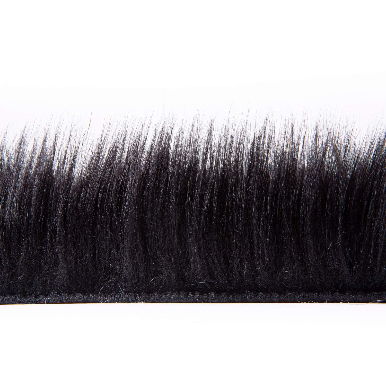 Ashler Faux Fur Rug, Black Area Rugs, Fluffy Sheepskin Fur Rug, Fuzzy Ultra Soft 2 x 6 Ft Rugs, Machine Washable Shag Rug, Nursery Throw Rugs for Bed, Living, Kids Room