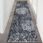 HEBE Hallway Runner Rug 2'x8', Washable Non Slip Kitchen Rug Runner