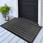 ubdyo Extra Durable Door Mat Outside Entrance (32" x 20", Bright Grey)