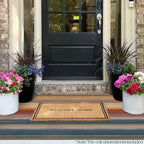 Othilic 3x5 Ombre Entry Rug - Washable Indoor Outdoor Mats for Front Door