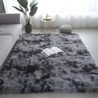9X12 Large Area Rugs for Living Room Bedroom,Big Shag Rug for Bedroom Dorm,Soft Fluffy Indoor Carpet Nursery Rugs for Kids Girls Room Home Decor(Mottling Black, 9X12 Feet)