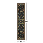 Black Insect 2'6"x12' Washable Extra Long Runner Rugs for Hallways, Non Skid Stain Resistant Wide Rug Runners for Kitchen, Entryway, Mudroom, Dark Cottagecore Boho Butterfly Pattern Indoor Décor
