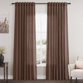 Mocha Mousse Curtains 84 Inch Length 2 Panels Set Back Tab Rod Pocke tLinen Blend Light Filtering Semi Sheer Textured for Neutral Farmhouse Living Room and Bedroom Decor 52x84