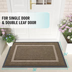 OLANLY Front Door Mat Outside 35x23, All-Season Heavy-Duty Rubber Doormat