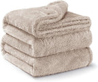 Exclusivo Mezcla Plush Fuzzy Fleece Bed Blanket King Size, Super Soft, Fluffy and Warm Blankets for Couch, Bed, All Season (Camel, 90x104 inches)