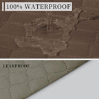 ISSUNTEX Double Protection 100% Waterproof Sofa Covers for Living Room, Reversible Couch Covers for 3 Cushion Couch Sofa, Furniture Protector Sofa Cover for Pets (X Large, Brown/Beige)