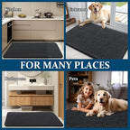 OLANLY Dog Door Mat for Muddy Paws 40x24, Super Absorbent Chenille Mud Mat
