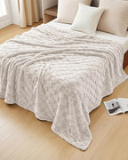Utopia Bedding Linen Checkered Fleece Throw Blanket for Couch or Bed, Soft Plush Cozy Blanket for Women and Men, Ultra Comfy Travel-Friendly Bed Throws for Relaxation, 50x60 Inches