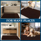 OLANLY Dog Door Mat for Muddy Paws 47x17, Super Absorbent Chenille Mud Mat