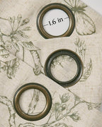 jinchan Floral Linen Curtains for Living Room 63 Inch Length Butterfly Sage Green Floral Curtains French Country Farmhouse Flower Patterned Drapes Window Treatments Set 2 Panels