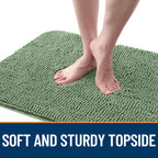 OLANLY Dog Door Mat for Muddy Paws 32x20, Super Absorbent Chenille Mud Mat