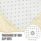 LOCHAS Ultra Soft Indoor Modern Area Rugs Fluffy Living Room Carpets for Children Bedroom Home Decor Nursery Rug 5.3x7.5 Feet, Light Champagne