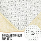 LOCHAS Area Rugs Fluffy Living Room Carpet for Bedroom 6x9, Light Champagne