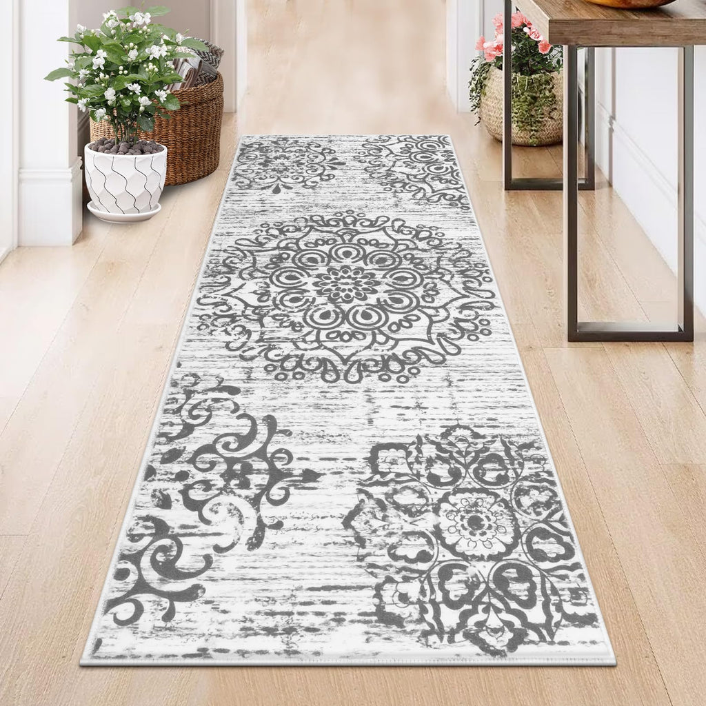 HEBE Hallway Runner Rug 2'x5', Washable Non Slip Kitchen Rug Runner