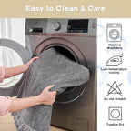 MYSKY HOME Chair Covers Armchair Couch Covers for Dogs Washable Sofa Covers, Non Slip Soft Recliner Cover Pet Chair Cover Sofa Slipcover Furniture Protector with Tassel Throws, 71"x91", Dark Grey