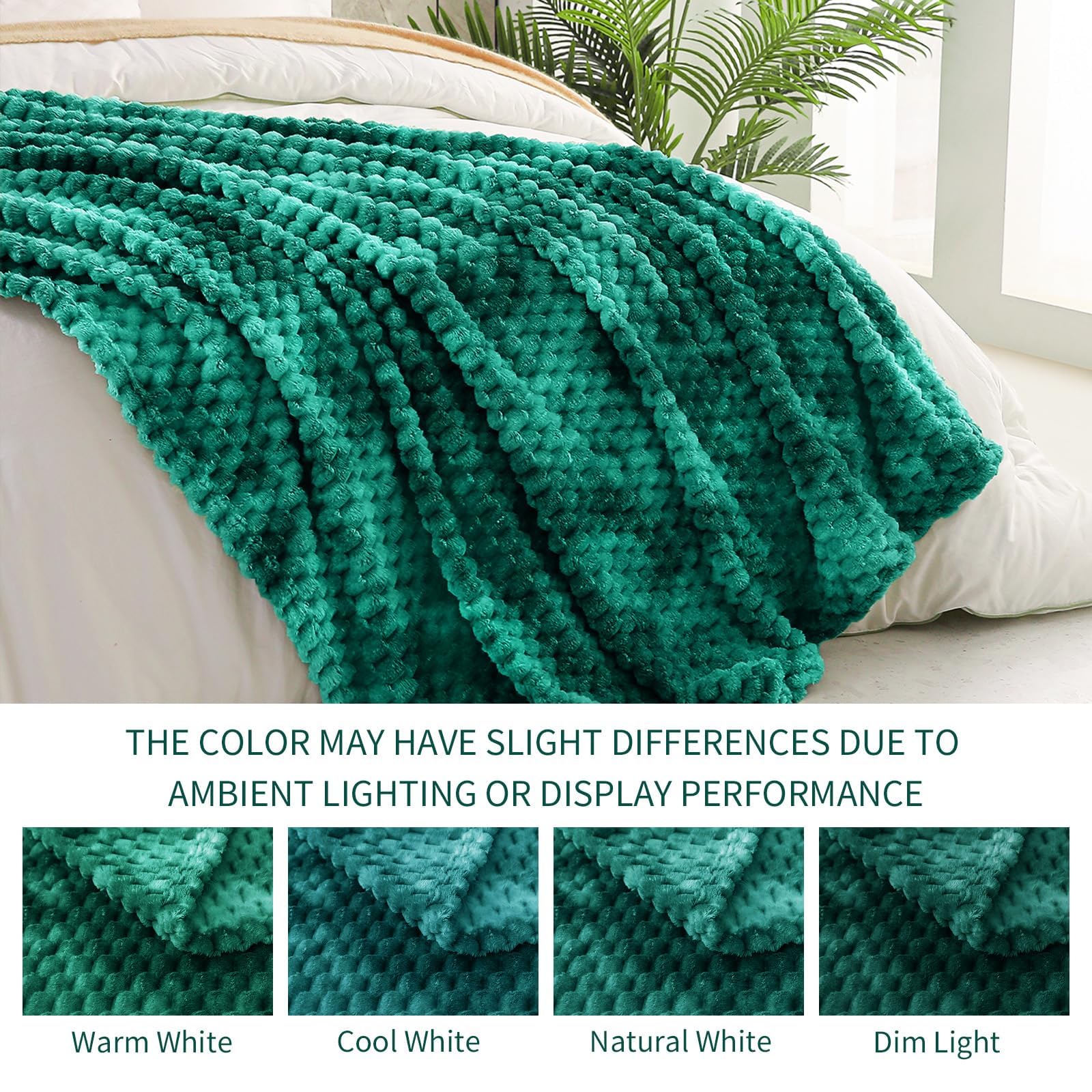 Exclusivo Mezcla 3D Fleece Twin Size Blanket for Bed, Tie-dye Teal