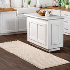 nuLOOM Jeni Beige Checkered Washable Runner Rug, 2' x 8'