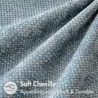 MIULEE Decorative Couch Throw Pillow Covers 22x22 Inch Coastal Blue 2 Pack