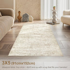 UERMEI 3x5 Washable Area Rug - Neutral Modern Abstract Living Room Rugs, Non-Slip Soft Large Indoor Floor Carpet for Bedroom Home Office & Under Dining Table Decor, Beige/Brown