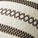 MIULEE Set of 2 Dark Brown Boho Decorative Pillow Covers 20x20 Inch