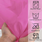 Simplebrand Hot Pink Sheer Curtains 72 Inches Long 2 Panels for Living Room, Rod Pockets Airy Window Treatments Voile Sheer Black Curtains Panels Lightweight for Front Back Patio Glass Door, 42" Width