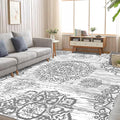 HEBE Area Rug for Living Room 9'x12', Washable Non Slip Boho Bedroom Rug