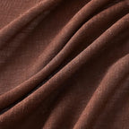 MIULEE Chocolate Brown Linen Curtains 90 Inch Long for Bedroom Living Room, Soft Thick Linen Textured Window Drapes Semi Sheer Light Filtering Back Tab Rod Pocket Burlap Look Decor, 2 Panels